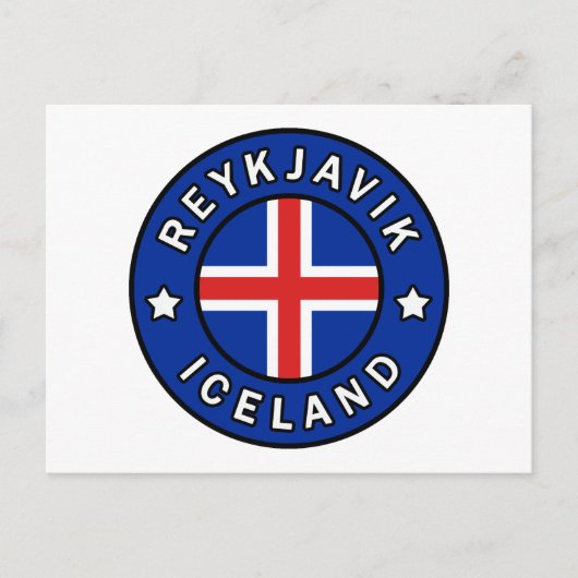Carte Postale Reykjavik Islande (Devant)