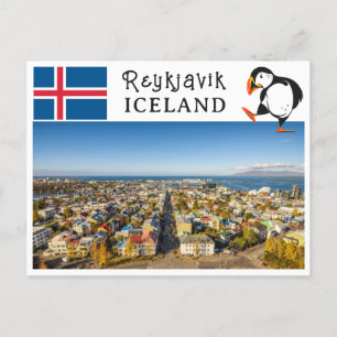 Carte Postale Reykjavik Islande