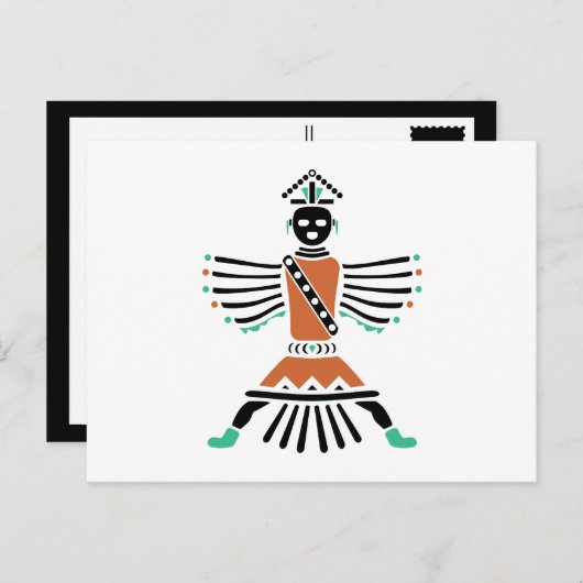 Carte Postale rez couteau guerrier (Devant / Derrière)