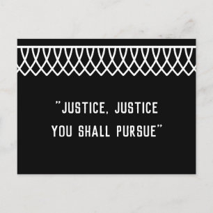 Carte Postale RGB Lace Collared Justice, Justice U Poursuit