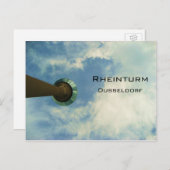 Carte postale Rheinturm Dusseldorf (Devant / Derrière)