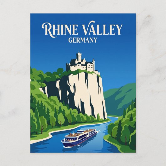Carte Postale Rhin Allemagne (Devant)
