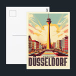 Carte Postale Rhin Tower Dusseldorf Rheinturm cadeau allemand<br><div class="desc">"Tour de TV de Düsseldorf" "Rheinturm souvenir" "Décor skyline de Düsseldorf" "Tour de TV réplique" "Art de Düsseldorf" "Histoires de l'Allemagne" "Modèle miniature de Rheinturm" "poster de la ville de Düsseldorf" "sculpture de la tour de télévision" "architecture allemande souvenir"</div>