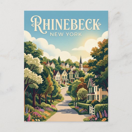 Carte Postale Rhinebeck États-Unis (Devant)