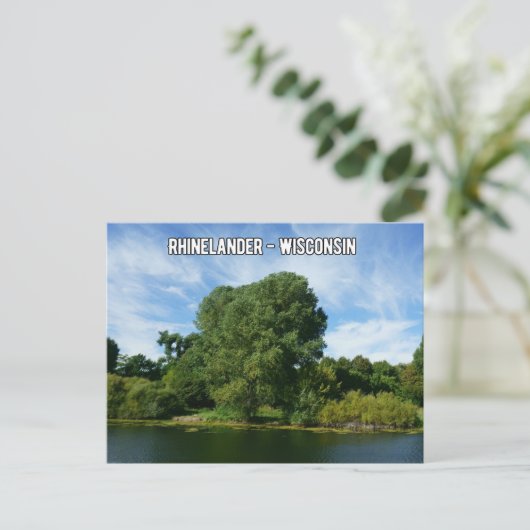 Carte postale Rhinelander Wisconsin (Debout devant)