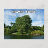 Carte postale Rhinelander Wisconsin (Devant)