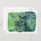 Carte Postale Rhino (Devant / Derrière)