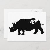 Carte postale Rhino (Devant / Derrière)