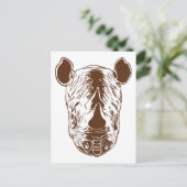 Carte Postale Rhino (Debout devant)
