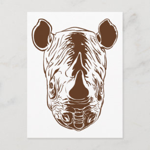 Carte Postale Rhino