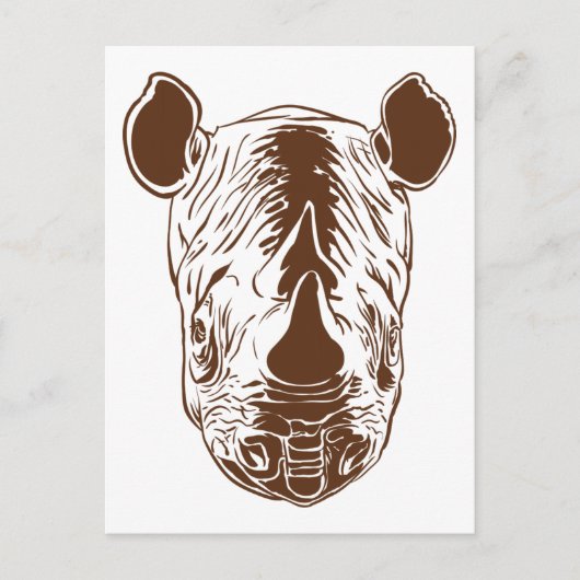 Carte Postale Rhino (Devant)