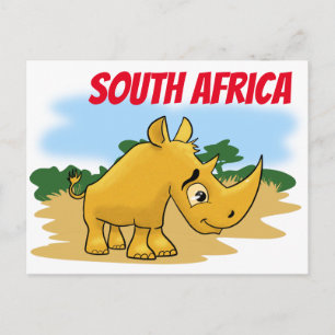 Carte Postale Rhino Afrique du Sud