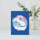 Carte Postale Rhino Angel - Sensibilisation à la conservation de (Debout devant)