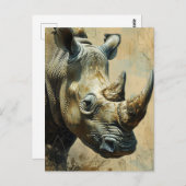Carte Postale Rhino Vintage (Devant / Derrière)