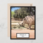 Carte postale Rhinoceros (Devant / Derrière)