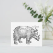 Carte Postale Rhinoceros (Debout devant)