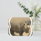 Carte postale Rhinoceros (Debout devant)