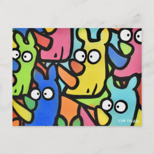 Carte postale RHINOS GRAFFITI