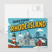 Carte postale RHODE ISLAND (Devant / Derrière)