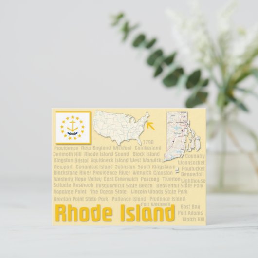 Carte postale "Rhode Island" (Debout devant)