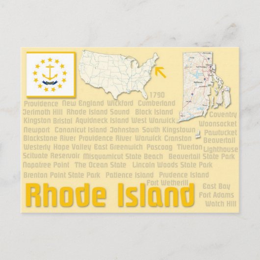 Carte postale "Rhode Island" (Devant)