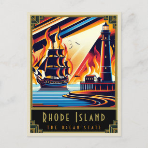 Carte Postale Rhode Island   Art déco