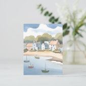 Carte Postale Rhode Island Beach Shore Aquarelle (Debout devant)