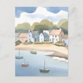 Carte Postale Rhode Island Beach Shore Aquarelle (Devant)