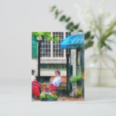 Carte Postale Rhode Island - Café Newport RI (Debout devant)