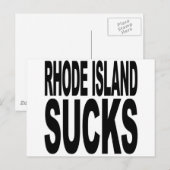 Carte Postale Rhode Island Sucks (Devant / Derrière)