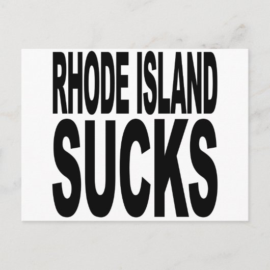 Carte Postale Rhode Island Sucks (Devant)