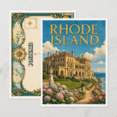 Carte Postale Rhode Island The Breakers GeoSaga (Devant / Derrière)