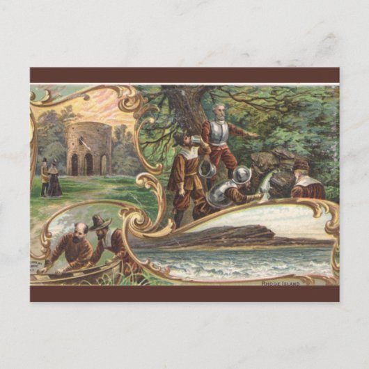 Carte Postale Rhode Island vintage (Devant)