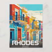 Carte Postale Rhodes, Grèce Ile souvenir (Devant)