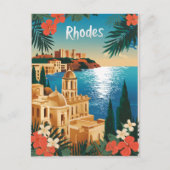 Carte Postale Rhodes Grèce vintage (Devant)