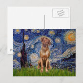 Carte Postale Rhodesian Ridgeback 1 - Nuit étoilée (Devant / Derrière)
