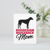 Carte Postale Rhodesian Ridgeback Maman (Debout devant)