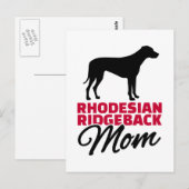 Carte Postale Rhodesian Ridgeback Maman (Devant / Derrière)