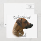 Carte Postale Rhodesian Ridgeback Papa 2 (Devant / Derrière)
