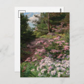 Carte Postale Rhododendron rose et blanc | Thomas Allen, Jr. (Devant / Derrière)