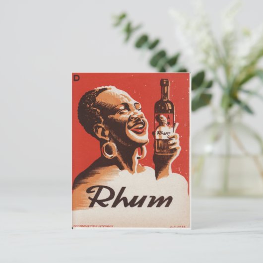 CARTE POSTALE RHUM (Debout devant)