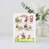 Carte Postale Rhyme crèche - Un Deux Boucle Ma Chaussure (Debout devant)