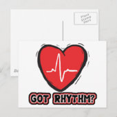 Carte Postale Rhythme obtenu (Devant / Derrière)
