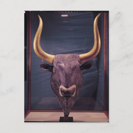Carte Postale Rhyton en forme de tête de taureau, (Devant)