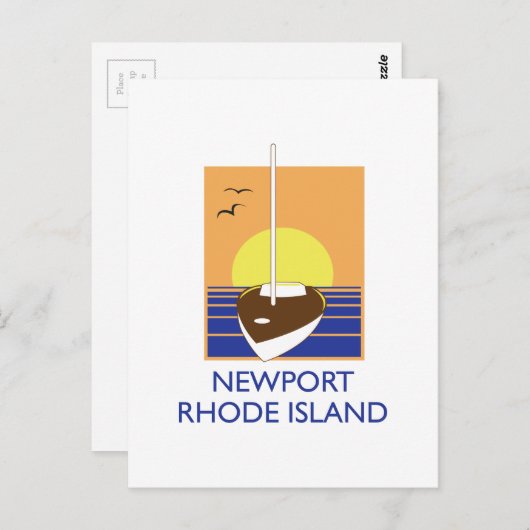 CARTE POSTALE RI NEWPORT (Devant / Derrière)