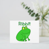 Carte Postale Ribbit de grenouille (Debout devant)