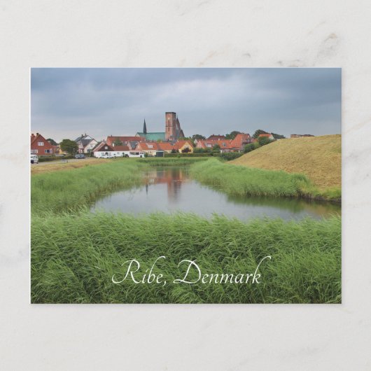 Carte Postale Riberhus et Ribe, Jutland, Danemark (Devant)