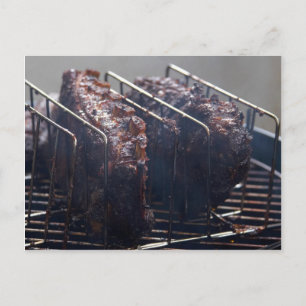Carte Postale Ribs Fumés Sur Grill