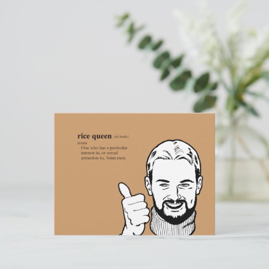 CARTE POSTALE RICE QUEEN (Debout devant)