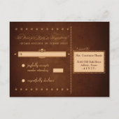 Carte postale Rich mariage Brown poster vintage RS (Dos)